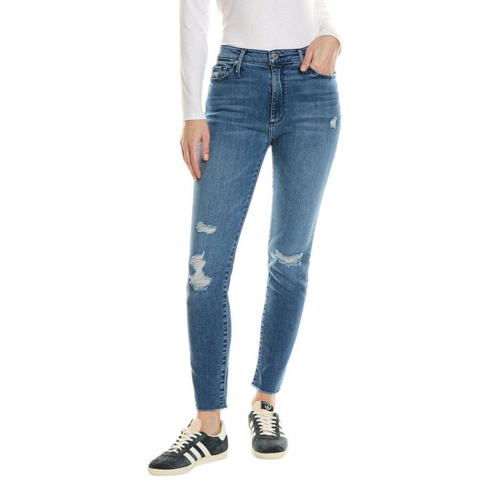 Black Orchid Womens  Carmen High Rise Ankle Fray Jazz It Up Jean
